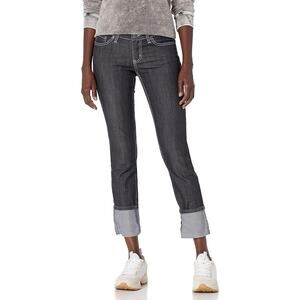 prAna Women's Slim Jeans‎ Size 10 Black Denim Mid-Rise Stretchy